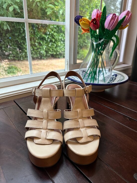 Lucky Brand Shoes - Lucky Brand Luciana Gladiator Sandal Cream Leather 7.5 Great